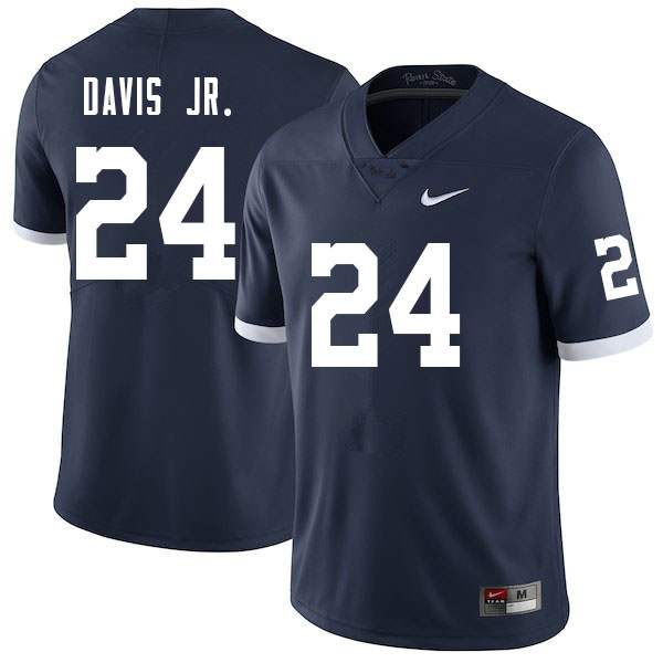 Men #24 Jeffrey Davis Jr. Penn State Nittany Lions College Football Jerseys Sale-Retro - Click Image to Close